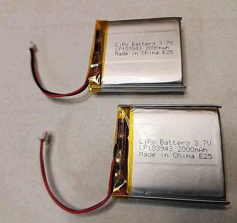 3.7v LiPo battery 2000mAh LP103943 (2) rc electronics