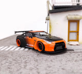 IG 1:64 Orange Skyline GTR R35 Pandem Sports Diecast Metal Car