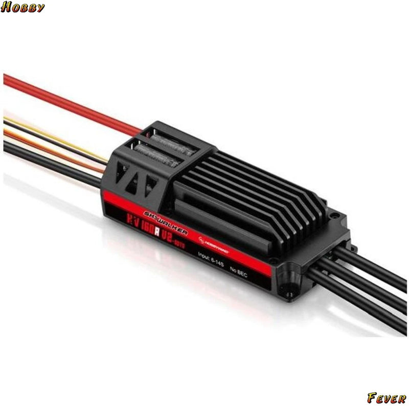 Hobbywing Skywalker 160A HV opto ESC with black heatsink and red/black wires