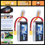 2200mAh 11.1V 50C Lipo Battery Shorty Pack XT60 for RC Cars, Drones, Boats, Airp Battery