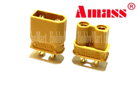 XT30U AMASS Bullet Male Female Connector Genuine for RC Li-PO Battery ESC 4 Pair