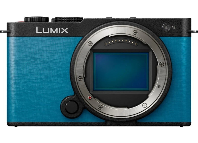 Panasonic LUMIX S9 Body Only Jet Black x Turquoise Blue Leather