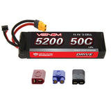 Traxxas E-Revo 50C 3S 5200mAh 11.1V LiPo Battery with UNI Plug by Venom x2 Pack