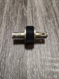Metal RC battery charger connector with ribbed black adjustment ring