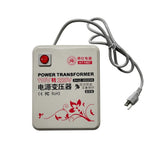 Power voltage transformer converter with red switch and US plug cable