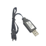 7.4V2S LiPO Battery USB Charger Cable 1000mA SM4P Plug for RC Toy Car Truck Boat