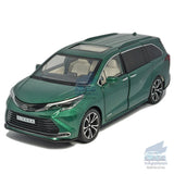 1:24 Toyota Sienna Model Car Alloy Diecast Toy Vehicle Collection Kid Gift Green Battery