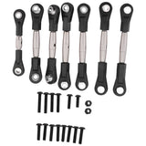 7Pcs Steel Steering Link Rod Linkage  Rod Set for  TT-02B TT02B 1/10 RC Car3712