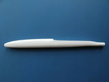 White carbon fuselage pod sailplane glider fuselage, side view