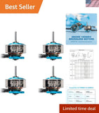 4-Piece 19500KV Ultralight Brushless Motor Set for 65/75mm FPV Drones - Ice Blue