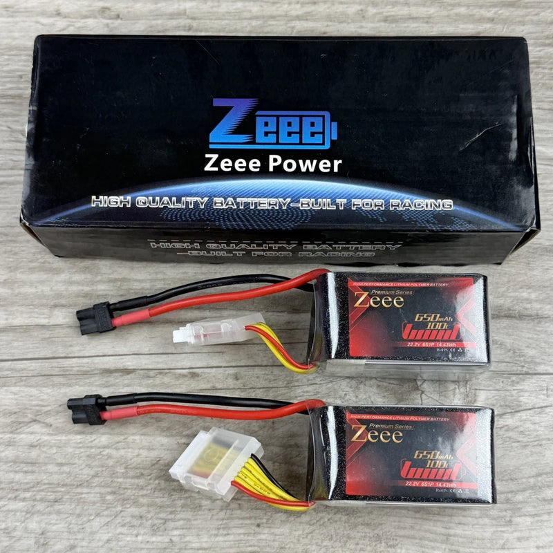ZEEE Premium Series 6S Lipo Battery 650mAh 22.2V 100C XT30 PlugFPV Racing