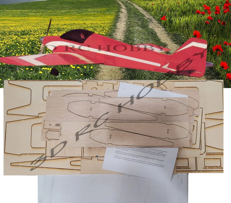 Ultra Sport 1800 74" Wingspan R/C Airplane Laser Cut Balsa Ply Short Kit + Plans