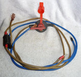 Caravan battery cable set with 10mm wiring and red isolator switch, blue and brown leads