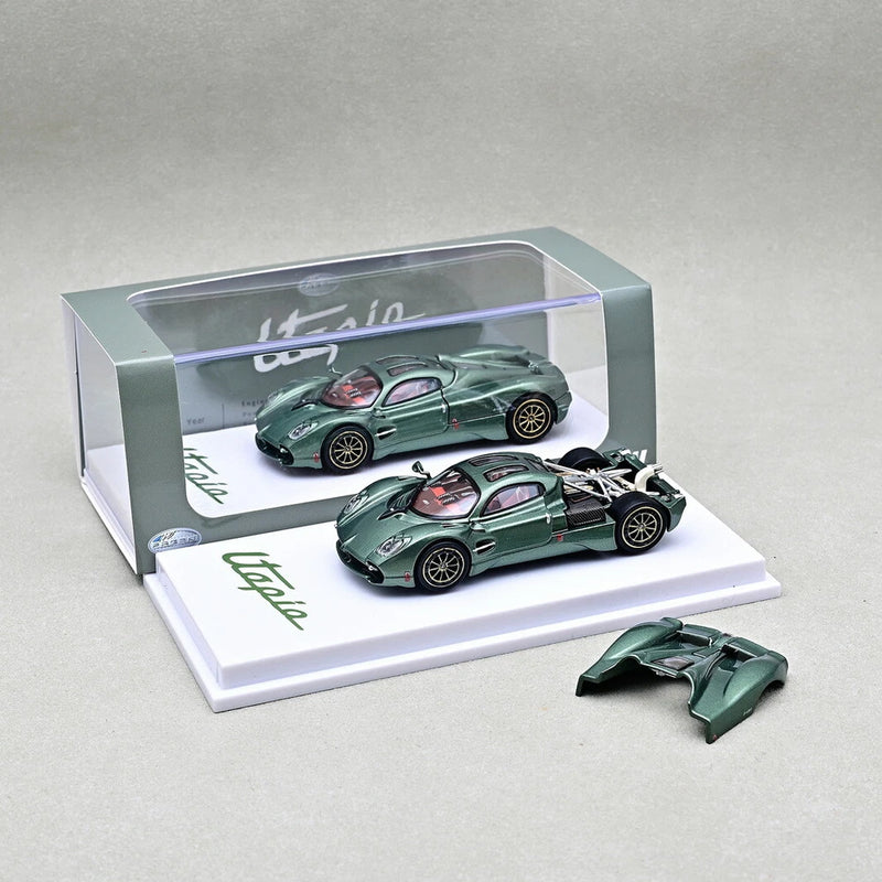 CM Model 1/64 Scale Pagani Utopia Green Diecast Car Model Toy Gift NIB