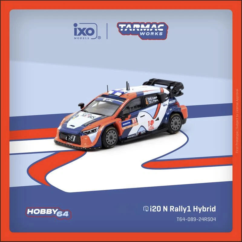 Tarmac Works 1:64 Hyundai i20 N Rally1Sweden 2024 Diecast Model Car