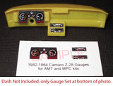 1982 1983 1984 CAMARO Z-28 GAUGE FACES for 1/25 scale AMT and MPC kits¡ªPLS READ