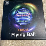 Tikduck flying ball mini drone box with blue LED orb and 6+ age label