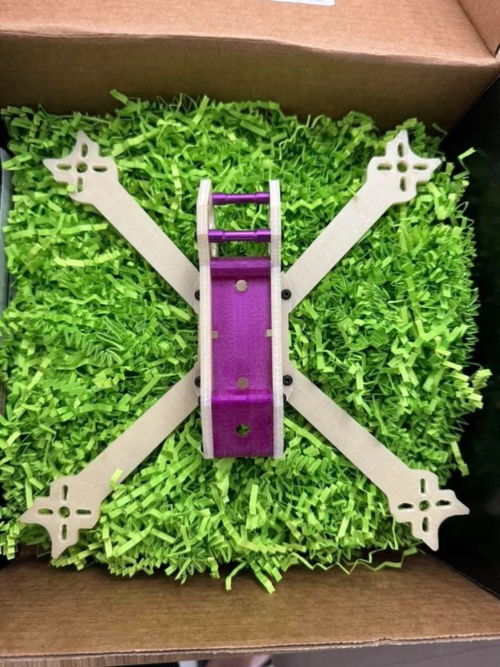 FPV drone frame made of H-Fiber cannabis fibers Valkyrie clone
