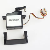 DSPOILER RC steering gear servo with 3-wire lead, black case and mounting bracket