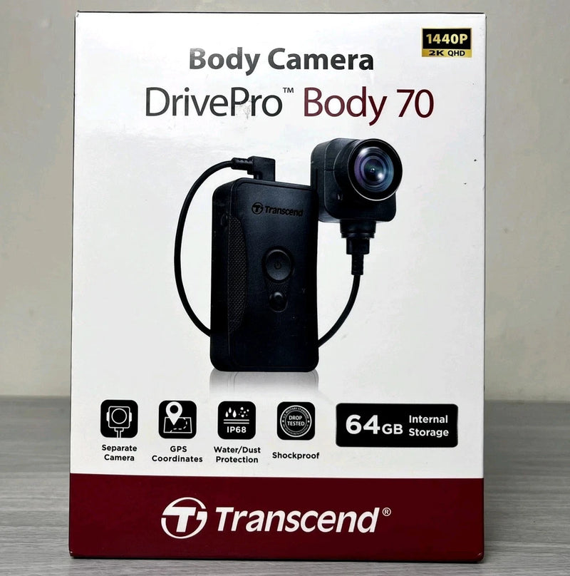 Transcend DrivePro Body 70 - Body Camera w/ 64GB Storage