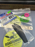 Heli-Max rotor blade set in clear plastic bag with black blades, two-piece main rotor parts