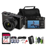 Panasonic Lumix S9Camera with 18-40mm f/4.5-6.3 Lens (Black), 64GB Memory Card