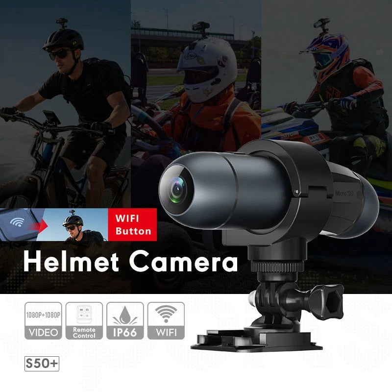 Dual Lens WiFi Sports Action Camera Cycling Helmet Skateboard Outdoors S50 PLUS