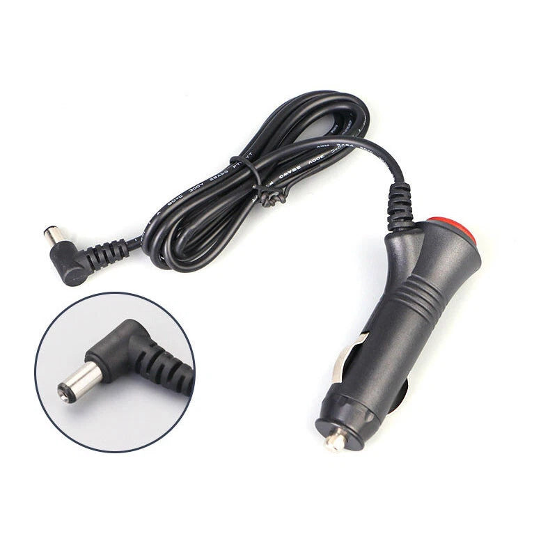12V Car Power Cable with Switch - 5Ft Cigarette Lighter Charger Cord 5.5x2.1mm