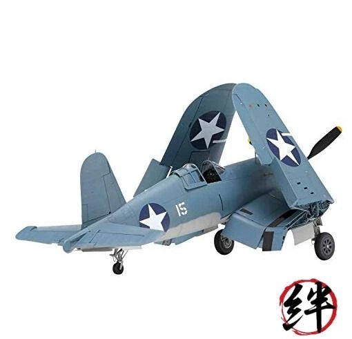 TAMIYA F4U-1 Corsair model aircraft with blue fuselage and white star markings