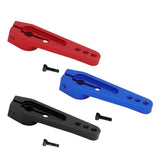 Aluminum alloy servo horn set with M2 threads: red, blue, and black plus screws