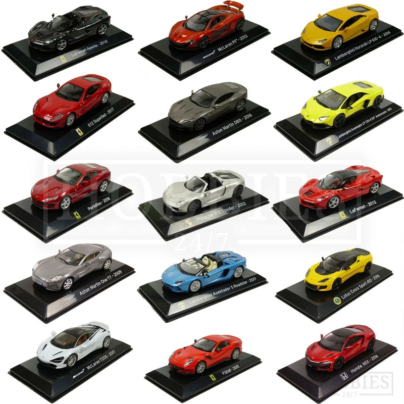 Supercar Collection Diecast Car Models 1/43 Scale McLaren Ferrari Porsche