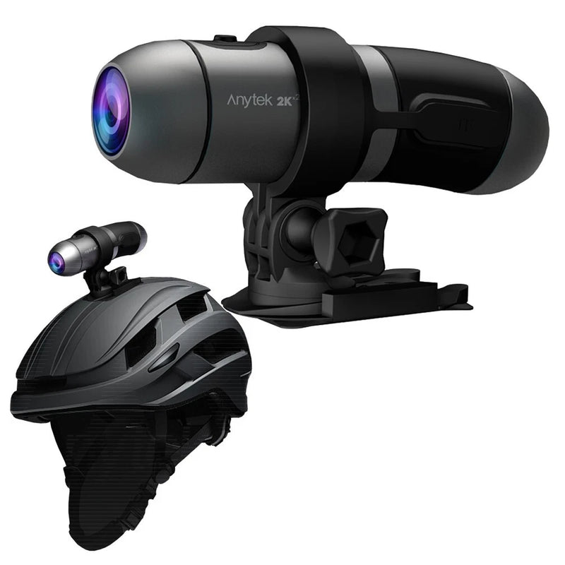 Dual lens 2K HD Motorcycle Action Camera IP66 Waterproof WiFi APP Helmet Camera