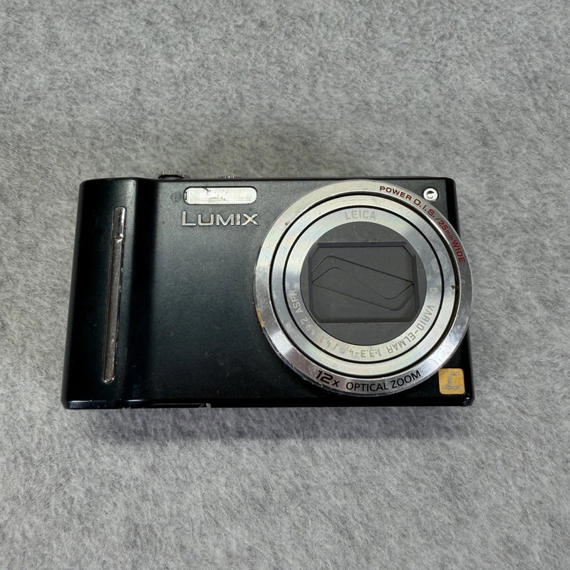 Panasonic Lumix DMC-TZ8 Digital Camera Black For Parts Untested