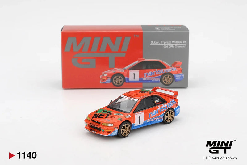 1:64 1999 DRM Champion -- #1 Subaru Impreza WRC97 -- Mini GT MGT01140