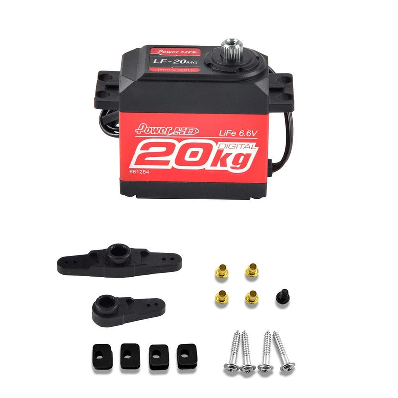 LF20MG Standard Digital High Torque Servo For RC Plane 1/10 1/8 Cars Robots 20KG