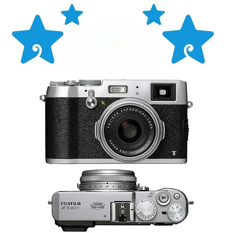 Fujifilm X100T Digital Camera with 23 mm f/2 Fixed Lens 16.3 MP with Accessories