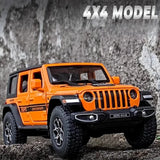 1/32 Jeeps Models Alloy Diecast 6 Doors Sound Light 4X4 Toy Car Off-road Vehicle