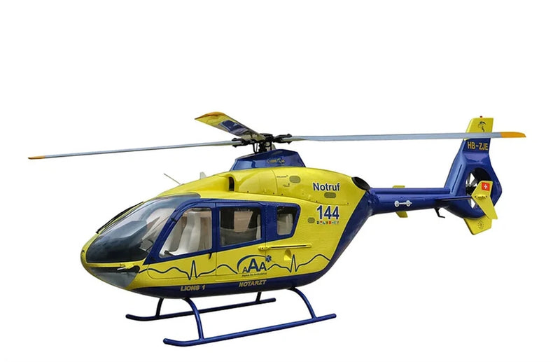 800 EC-135 ARF 800 Size ARF Lions Air RC Helicopter Fuselage Yellow Blue T2 KIT
