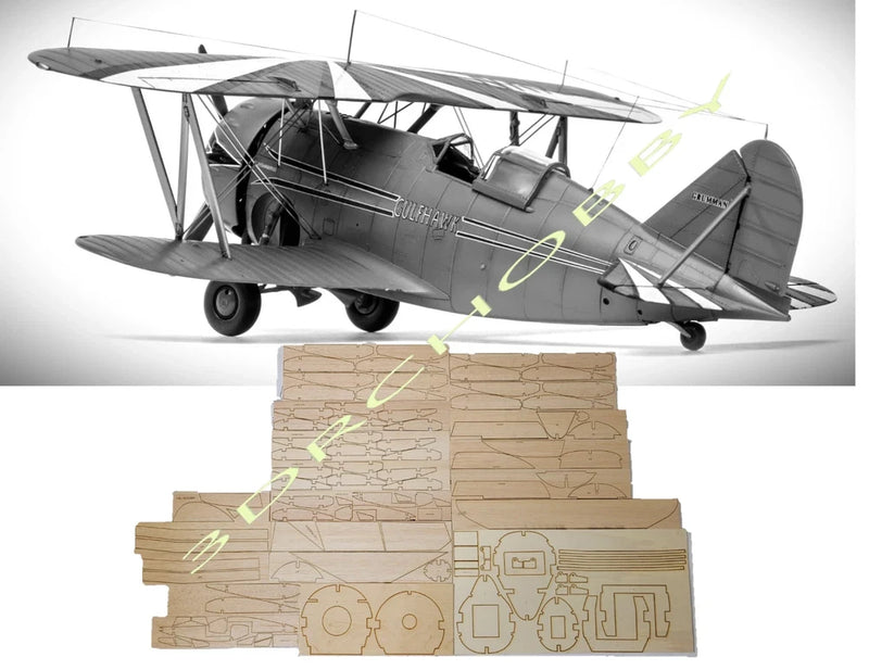 Grumman Gulfhawk G22 44" WS RC Airplane Kit Balsa Ply Short Kit & Printed Plans