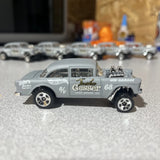 1x Hot Wheels 1955 Chevy Bel Air Gasser 2013 American Turbo Gray 5SPs