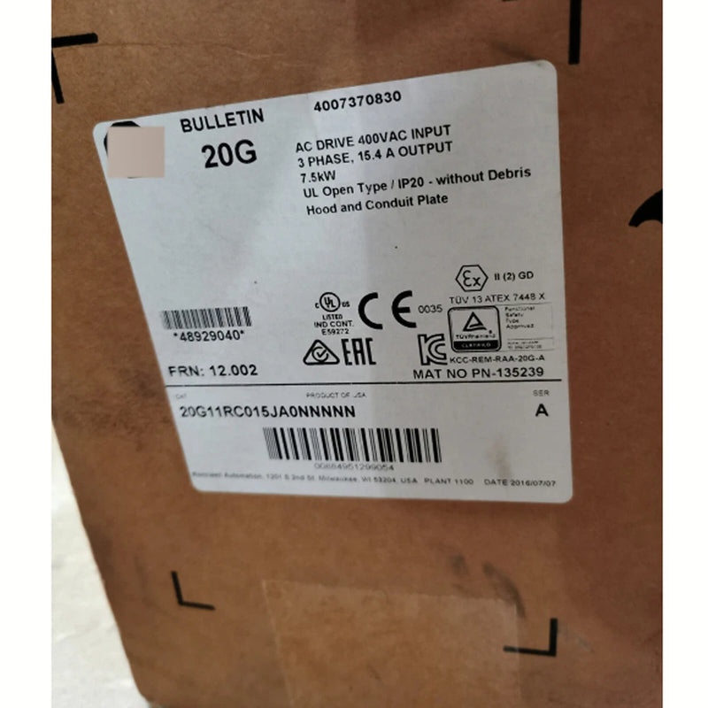 New IN BOX 20G11RC015JA0NNNNN Frequency converter ship DHL#RX Converter