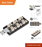 Efficient 6-Channel USB Charger for 1S LiPo Batteries - 0.2A/0.6A Options Battery