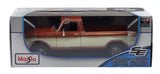 Maisto 1:18 Scale 1979 Ford F150 Ranger Pickup Truck Brown / Cream Diecast Model