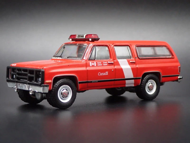 1973-1991 GMC SUBURBAN CANADIAN COAST GUARD 1/64 SCALE DIORAMA DIECAST MODEL CAR