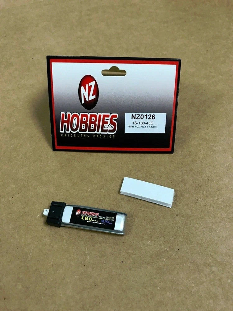 Brand New NZ HOBBIES 3.7 volt 180mAh 45C Lipo Battery Pack HobbyZone Champ