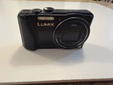 Panasonic Lumix DMC-ZS20 Black Digital Camera with Battery Charger Box Manual CD