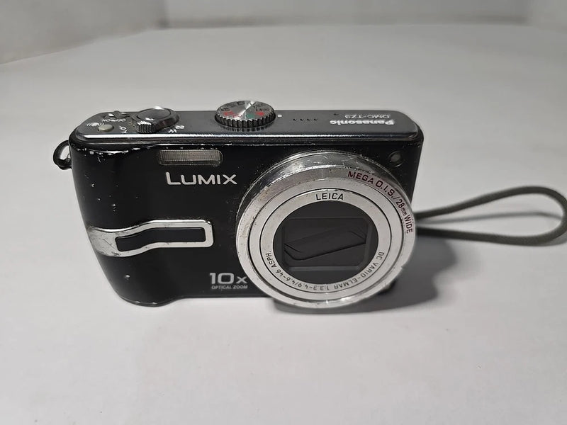 Panasonic Lumix DMC-TZ3 Digital Camera 7.3mp 10x Zoom Black Untested
