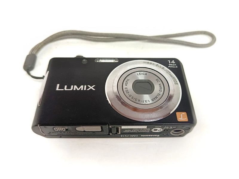 Vintage Panasonic Lumix DMC-FS14 14 MP Digital Camera Black Full set in case