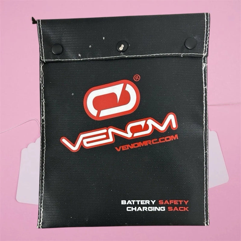 Venom Battery Safety Charge Sack Woven Fiberglass Large VEN1642 Black Battery