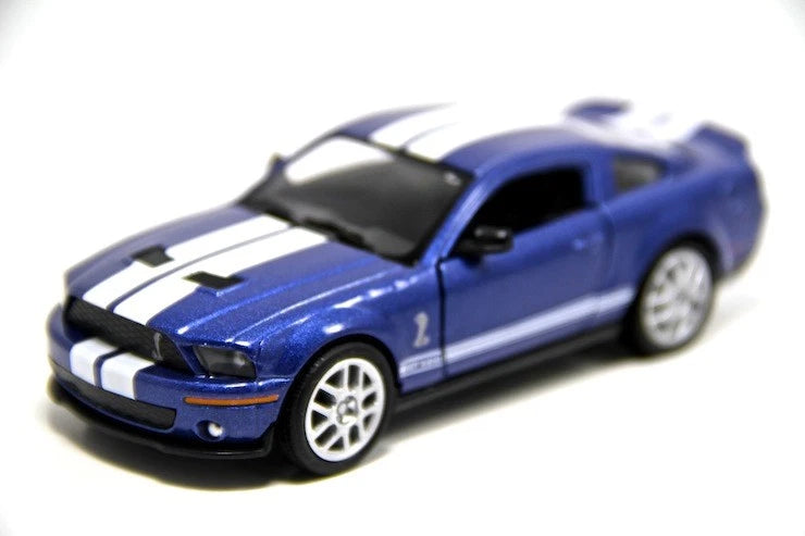 5" Kinsmart 2007 Ford Shelby GT500 Diecast Model Toy Car 1:38 Blue